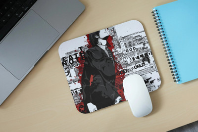 Zipcartz Anime Death Note Gaming Mouse Pad for Laptop & PC | Non Slip Base Mousepad(Black & White)