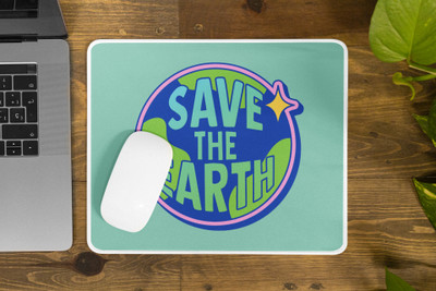 Epic Merch Save Earth Mousepad(Multicolor)