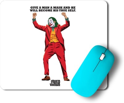 gray wall Joker Minimal Art Nonslip Base Graphic Mousepad, Pc Mousepad Mousepad(Multicolor)
