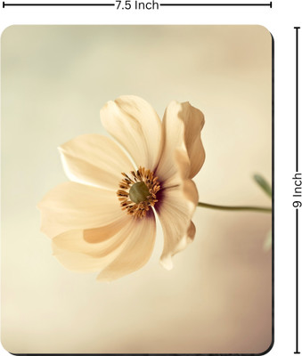 Printile Gaming Mouse Pad Non Slip Base Mousepad(Off White)