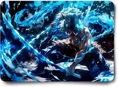 Aniithing Anime gaming Mouse Pad Non-Slip Rubber Base for Computer leptop Mousepad Mousepad(Dark Blue)