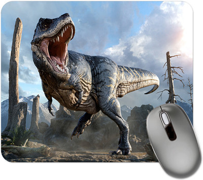 dk printing DINOSAUR Jumbo Printed Mouse Pad Non Slip Base Mousepad(Black)