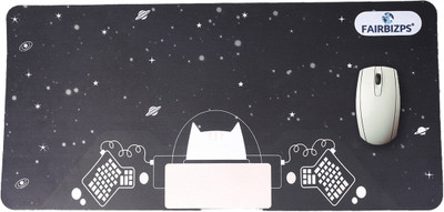 FAIRBIZPS Gaming Mousepad Large Extended Soft Mouse Pad for Computer Mousepad(Black 2)