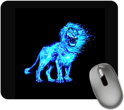 dk printing Super Printed Lion Mouse Pad Non Slip Base Dual Sided Mousepad(Gray)