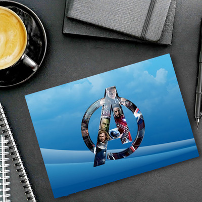 dk printing American logo printed mouse pad Non Slip Base Dual Sided Mousepad(Sky)