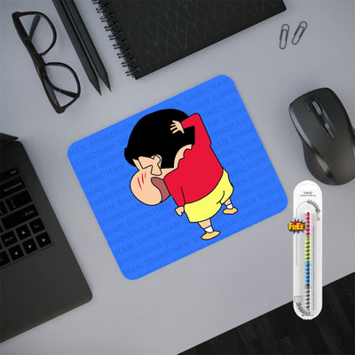 DECRONICS Shinchan 3mm Thick Mouse Pad for PC/Laptop/Computer, Anti-skid, Non-Slip Mousepad(Multicolor)