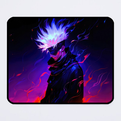KAIZER Satoru Gojo Themed Anime Mouse Pad For Laptop/PC Non Slip Base Mousepad(Multicolor)