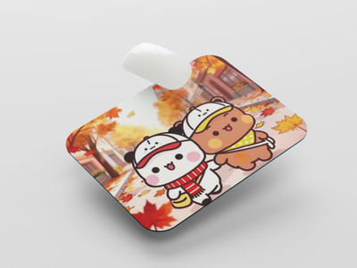 UNIARAWALAS Non-Slip Brain ,DUDU BUBU Cartoon MPM-133 Non Slip Base Mousepad(Black)