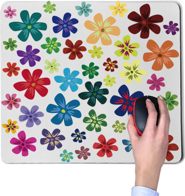 CHARMING Floral Printed Mouse Pad for Gaming Computer, Laptop MousePad Mousepad MP04 Non Slip Base Mousepad(Multicolor)