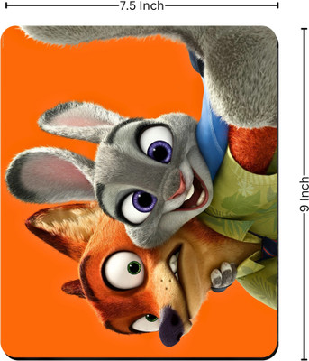 Printile MOUSE PAD 0.142 Non Slip Base Mousepad(Orange&Green)