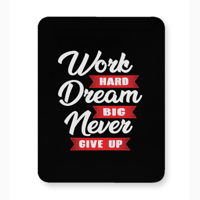 ICARUSBOX Icarus Box Work hard Bream Big Naver Give Up Mouse Pad Mat Anti-Slip Rubber Base Mousepad(Multicolor)