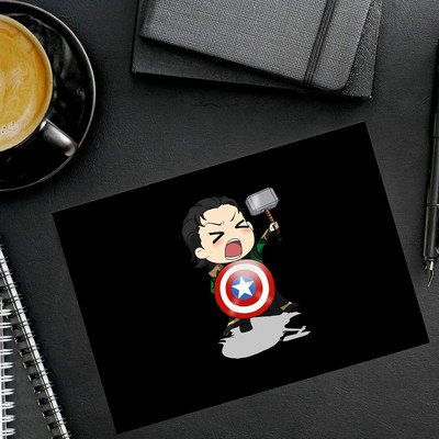 SMULY Mouse Pad for Gaming PC Laptop New Desktop Mousepad Rubber Base with Anti Skid Mousepad(Black)