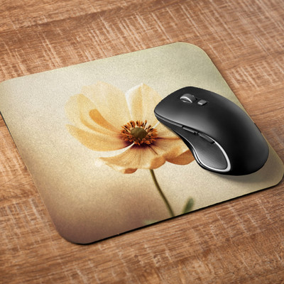 Printile Designer Mouse Pad Non Slip Base Mousepad(Off White)