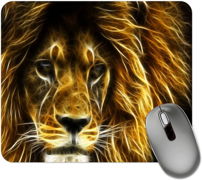 dk printing Tiger Fire 777 Printed Mouse Pad, NoN Sleep Base Non Slip Base Mousepad(Black)