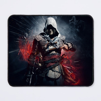 KAIZER 3D Assassins Creed Themed HD Print Mouse Pad For Laptop/PC Non Slip Base Mousepad(Multicolor)