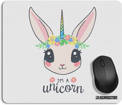 JugaaduStore N&C_1_107 Non Slip Base Mousepad(White)