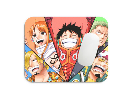 TheGens One Piece Anime Printed Mousepad with Smooth Surface For Gaming, Laptop, MacBook Non Slip Base Mousepad(One Piece)