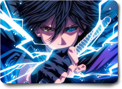 Replix Anime Mouse Pad (9 inch x 7 inch) - Naruto Sasuke Uchiha - 3 Printed Mousepad Non Slip Base Mousepad(Multicolor)