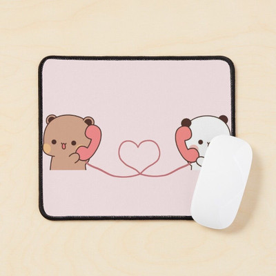 craft maniacs BUBU DUDU LONG DISTANCE ANTI SLIP & ANTI FUNGAL MOUSEPAD Non Slip Base Mousepad(Multicolor)