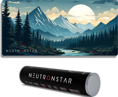 NEUTRONSTAR Aesthetic Series LANDSCAPE 1 Universal Gaming Non Slip Base Mousepad(Cyan)