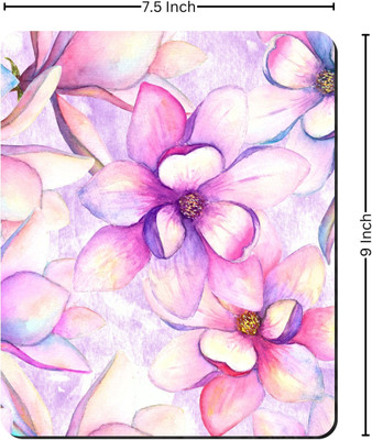 Printile PTINTED MOUSE PAD Non Slip Base Mousepad(Pink&White&Red)