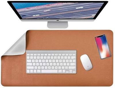 Archoice Desk Mat XXL Desktop Laptop Office Extended Mouse Pad Mousepad(Brown)