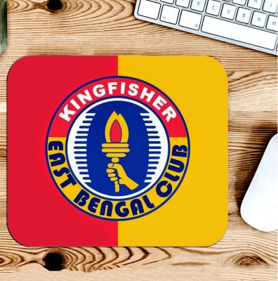 Gfylo East Bengal FC Permanent Printed Mouse pad Smooth Surface Mousepad(Multicolor)