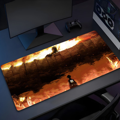 Eshaaver Animie Printed Laptop & Desktop Mat /Desk Pad with Spill Proof Quality-DMAOT018 Mousepad(Mult Color)