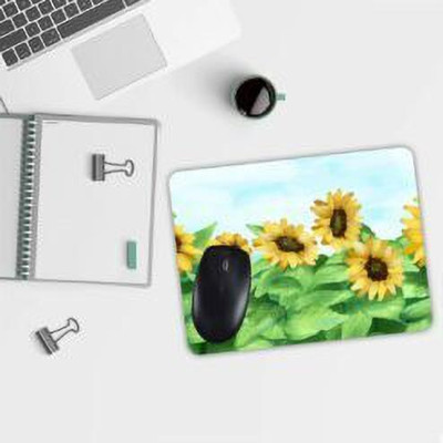 selfiegiftoo Sunflower Mouse Pad Non Slip Base Mousepad(Multicolor)