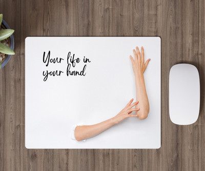 rashireports mouse pad-3 Non Slip Base Mousepad(White)