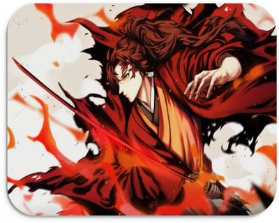 AuthVouge Anime Mouse Pad (9 inch x 7.5 inch) - Demon Slayer Mousepad Non Slip Base Mousepad(Ryo Demonlasher)