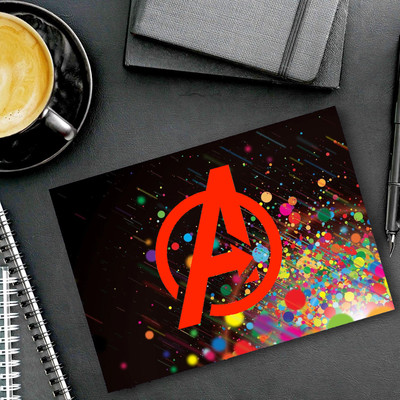 dk printing AVENGERS LOGO Printed Mouse Pad Mousepad(Black)