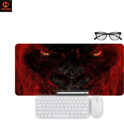 SKINFACTORY MousePad Anti Slip Waterproof And Washable 11 X 23 Laptop PC and Gaming SF@86 Non Slip Base Mousepad(Multicolor)