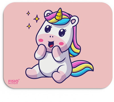 Fisio Cute Mouse Pad for Laptop Computer for Girls and Boys Anti Skid Gaming Table Mat Non Slip Base Mousepad(Multi&11)