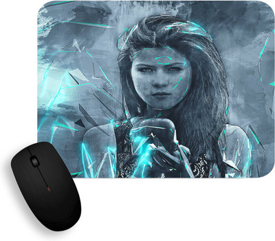 Gift Arcadia Non-Slip Rubber Base MousePad for Computer and Laptop Non Slip Base Mousepad(Gray)