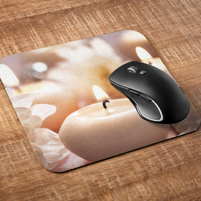 Printile MOUSE PAD 0.87 Non Slip Base Mousepad(Off White)