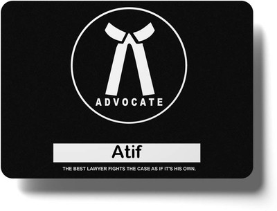 epheriwala Advocate Atif /Mouse pads for Advocates and Lawyers Non Slip Base Mousepad(Black)