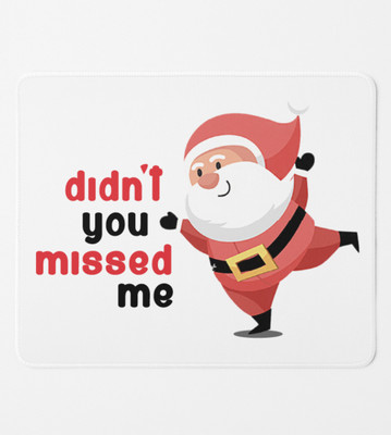 Special Trend Hub We Missed You Santa : Christmas Love Themed Mouse Pad Non Slip Base Mousepad(White)