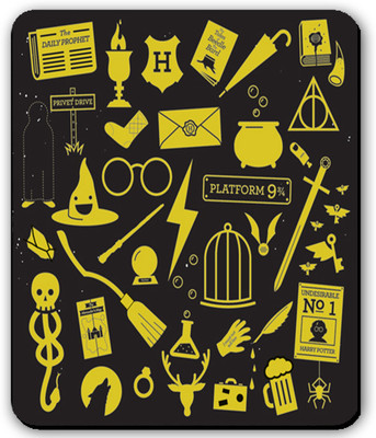 Get Fatang Everything You Need To Become a Wizard Non Slip Base Mousepad(Yellow)