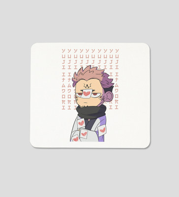 Special Trend Hub Pissed Itadori Printed Mousepad Non Slip Base Mousepad(White)