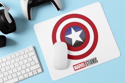 Rushaan Shield - Printed animated Mousepad for animation lovers Non Slip Base Mousepad(White)