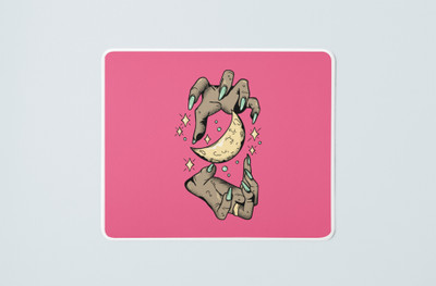 Epic Merch Flying moon Mousepad(Multicolor)