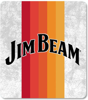 macmerise Jim Beam Sun rays Stripes Non Slip Base Mousepad(Multicolor)