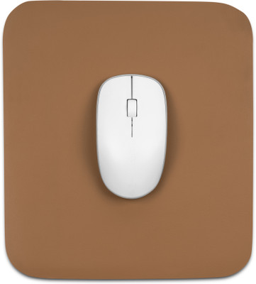 FANON Dual-Sided Foam Mouse Pad | Compact 26x26 cm | Waterproof & Lightweight Mousepad(Brown)