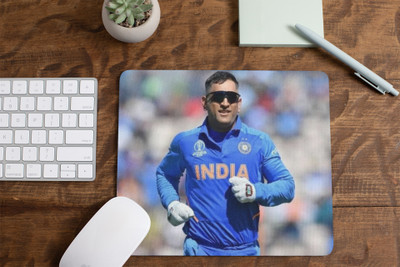 escope WaterProof Dhoni Mouse Pad Non-Slip for Computer and Laptop Mousepad(Multicolor)