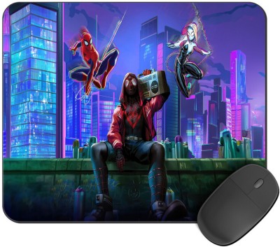 Kirmada Printed Spider Man Art Mouse Pad Super Smooth Surface Marvel Mousepad(Multicolor)