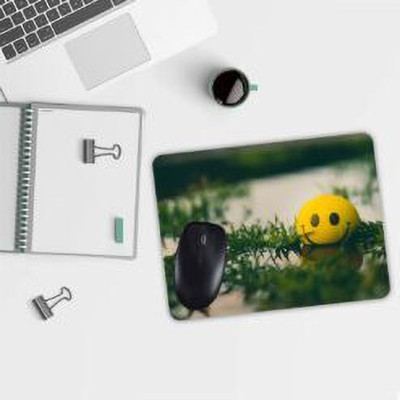 selfiegiftoo Smiley Mouse Pad Non Slip Base Mousepad(Multicolor)