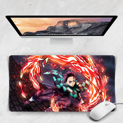 Replix Demon Slayer Anime Printed Mouse Pad for Laptop Non Slip Base Mousepad(Multicolor)