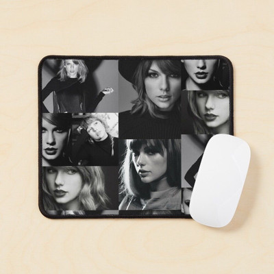 craft maniacs TAYLOR SWIFT MIDNIGHT BLK WOMAN ANTI SLIP RUBBER MOUSEPAD FOR SWIFTIES Non Slip Base Mousepad(Blk)