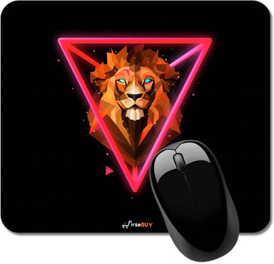 FirseBUY Beautiful Lion Design Printed Mousepad(Multicolor)